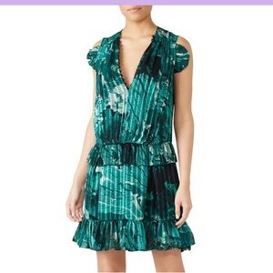 Frilly green Victoria Beckham cocktail dress